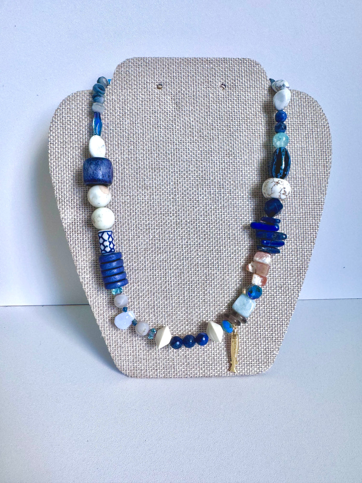 Wick Necklace Blue
